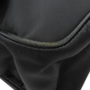 プラダ PRADA ナイロン メッセンジャーバッグ ブラック ナイロン レザー ショルダーバッグ シルバー金具 黒 三角ロゴ