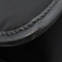 プラダ PRADA ナイロン メッセンジャーバッグ ブラック ナイロン レザー ショルダーバッグ シルバー金具 黒 三角ロゴ