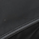 プラダ PRADA ナイロン メッセンジャーバッグ ブラック ナイロン レザー ショルダーバッグ シルバー金具 黒 三角ロゴ