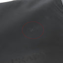 プラダ PRADA ナイロン メッセンジャーバッグ ブラック ナイロン レザー ショルダーバッグ シルバー金具 黒 三角ロゴ