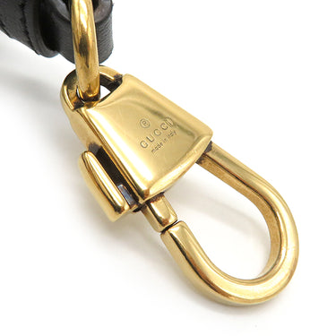 グッチ GUCCI GG マーモント 658450 ブラック レザー 2WAYバッグ ゴールド金具 黒 ハンドバッグ ショルダーバッグ