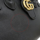 グッチ GUCCI GG マーモント 658450 ブラック レザー 2WAYバッグ ゴールド金具 黒 ハンドバッグ ショルダーバッグ