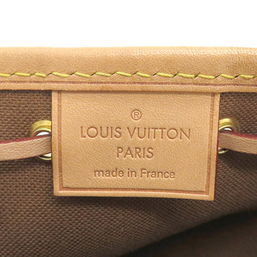 ルイヴィトン LOUIS VUITTON ナノノエ M41346 モノグラム モノグラムキャンバス ショルダーバッグ ゴールド金具 茶 ミニバッグ