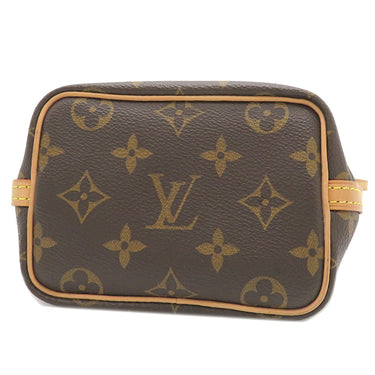 ルイヴィトン LOUIS VUITTON ナノノエ M41346 モノグラム モノグラムキャンバス ショルダーバッグ ゴールド金具 茶 ミニバッグ