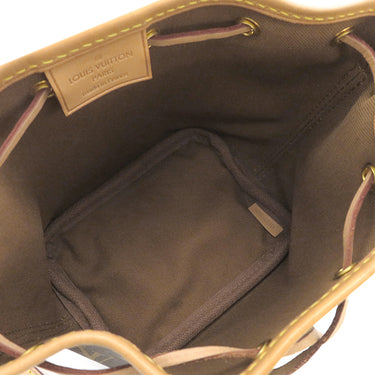 ルイヴィトン LOUIS VUITTON ナノノエ M41346 モノグラム モノグラムキャンバス ショルダーバッグ ゴールド金具 茶 ミニバッグ