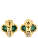 ヴァンクリーフアーペル Van Cleef & Arpels ヴィンテージ アルハンブラ VCARO3QL00 イエローゴールド×グリーン K18YG マラカイト ピアス 18金 18K 750YG