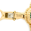 ヴァンクリーフアーペル Van Cleef & Arpels ヴィンテージ アルハンブラ VCARO3QL00 イエローゴールド×グリーン K18YG マラカイト ピアス 18金 18K 750YG