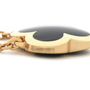 ヴァンクリーフアーペル Van Cleef & Arpels ピュア アルハンブラ VCARB13900 ブラックXイエローゴールド K18YG オニキス ネックレス 750YG 18K 18金