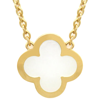 ヴァンクリーフアーペル Van Cleef & Arpels ピュアアルハンブラ VCARA39700 ホワイトXイエローゴールド K18YG マザーオブパール ネックレス 750YG 18K 18金
