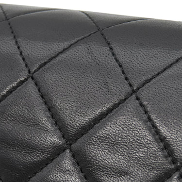 シャネル CHANEL マトラッセ フルフラップ ブラック ラムスキン ショルダーバッグ ゴールド金具 黒 チェーンショルダー ココマーク