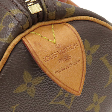 ルイヴィトン LOUIS VUITTON スピーディ 25 M41109 モノグラム モノグラムキャンバス ハンドバッグ ゴールド金具 茶 鍵・パドロック欠品