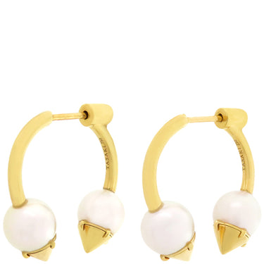 TASAKI TASAKI リファインド リベリオン シグネチャー E-4152 パールホワイトXイエローゴールド K18YG パール ピアス あこや真珠 750YG