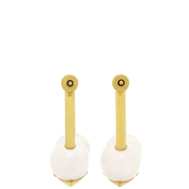 TASAKI TASAKI リファインド リベリオン シグネチャー E-4152 パールホワイトXイエローゴールド K18YG パール ピアス あこや真珠 750YG