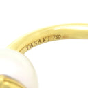 TASAKI TASAKI リファインド リベリオン シグネチャー E-4152 パールホワイトXイエローゴールド K18YG パール ピアス あこや真珠 750YG