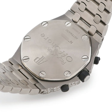 オーデマピゲ AUDEMARS PIGUET ロイヤルオーク オフショア クロノ 26170TI.OO.1000TI.01 自動巻き メンズ ダイヤ 黒 アラビア 赤針