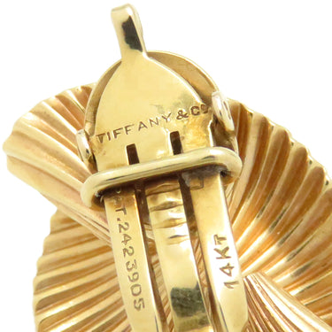 ティファニー Tiffany & Co ヴィンテージ イエローゴールド K14YG イヤリング