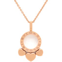 ブルガリ BVLGARI アレグラ ハート ピンクゴールド K18PG ネックレス B-zero1 ペンダント 18K 750PG