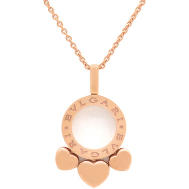 ブルガリ BVLGARI アレグラ ハート ピンクゴールド K18PG ネックレス B-zero1 ペンダント 18K 750PG