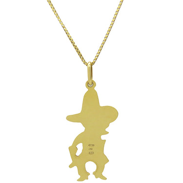 ウノアエレ UNOAERRE シェリフモチーフ イエローゴールド K18YG ネックレス 18K YG