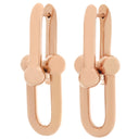 ティファニー Tiffany & Co ハードウェア ラージリンク 68533678 ピンクゴールド K18PG ピアス 750 PG RG