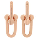 ティファニー Tiffany & Co ハードウェア ラージリンク 68533678 ピンクゴールド K18PG ピアス 750 PG RG