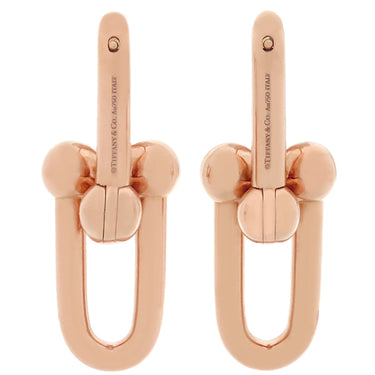 ティファニー Tiffany & Co ハードウェア ラージリンク 68533678 ピンクゴールド K18PG ピアス 750 PG RG