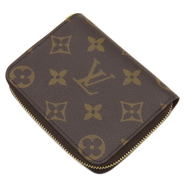 ルイヴィトン LOUIS VUITTON ジッピー コイン パース M60067 モノグラム モノグラムキャンバス コインケース ゴールド金具 茶 小銭入れ コンパクト財布