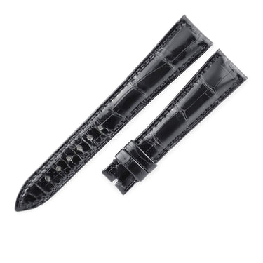 ブレゲ BREGUET ブラック クロコダイル 腕時計パーツ 未使用 純正 クロコ レザー 本革 ベルト バンド 替え 予備 スペア ストラップ 18mm ブラック 黒