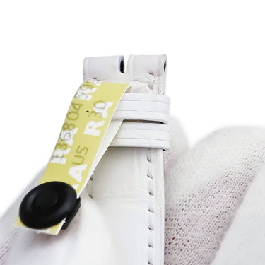 フランクミュラー FRANCK MULLER トノウカーベックス 7500用 クロコバンド ホワイト クロコダイル 腕時計パーツ 未使用 純正 ベルト ショート 艶 替え 16mm ホワイト 白