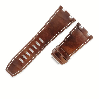 オーデマピゲ AUDEMARS PIGUET ロイヤルオーク用 レザーバンド ブラウン カーフ 腕時計パーツ 未使用 純正 替え 新型 ベルト ストラップ カーフ 30ｍｍ ブラウン 茶