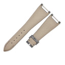 パテックフィリップ PATEK PHILIPPE グレー サテン レザー 腕時計パーツ 純正 サテン×レザー ベルト バンド ストラップ 21ｍｍ グレー