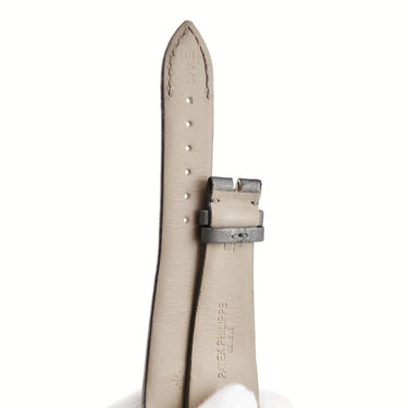 パテックフィリップ PATEK PHILIPPE グレー サテン レザー 腕時計パーツ 純正 サテン×レザー ベルト バンド ストラップ 21ｍｍ グレー