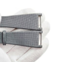 パテックフィリップ PATEK PHILIPPE グレー サテン レザー 腕時計パーツ 純正 サテン×レザー ベルト バンド ストラップ 21ｍｍ グレー