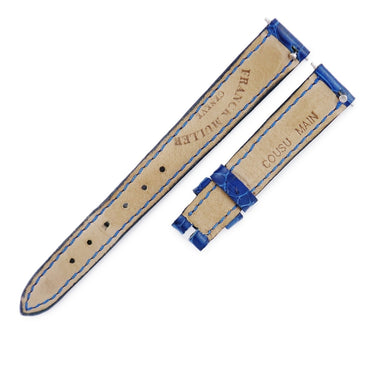 フランクミュラー FRANCK MULLER トノウカーベックス 2250 2251 2252用 クロコバンド ブルー クロコダイル 腕時計パーツ 純正 替え ベルト 艶 ショート 12mm ブルー 青