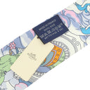 エルメス HERMES ツイリー ブルーノワール×モーヴ×マルチカラー シルク スカーフ 【SUR MON NUAGE/私の雲】