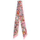 エルメス HERMES ツイリー ローズマラバー×ホワイト×ジョーヌ シルク スカーフ 新品 未使用【LA FOLLE PARADE/ラ フォル パラード】