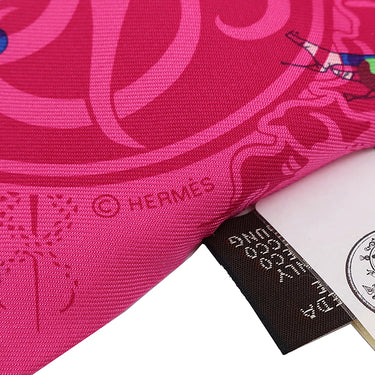 エルメス HERMES ツイリー ローズインディアン×ヴェール×ブルー シルク スカーフ 新品 未使用【EX-LIBRIS LES PARISIENNE/エクスリブリス パリジェンヌ】