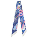 エルメス HERMES ツイリー ブルー×ローズボンボン×ジョーヌ シルク スカーフ 【SPLASH PARK/スプラッシュスパーク】