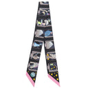 エルメス HERMES ツイリー ノワール×ローズ×グリ シルク スカーフ 新品 未使用【HERMES STORY/エルメスストーリー】