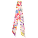 エルメス HERMES ツイリー ローズ×マルチカラー シルク スカーフ 新品 未使用【ALL OVER MARBLE/京都マーブル】