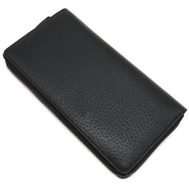 グッチ GUCCI アニマリエ ジップアラウンドウォレット 523667 ブラック レザー 長財布 ヴィンテージ金具 ハチ 黒 ラウンドファスナー