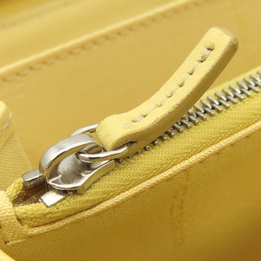 フェンディ FENDI ロボット フェイス ジップアラウンド 8M0299 イエロー レザー 長財布 シルバー金具 ラウンドファスナー スタッズ 黄