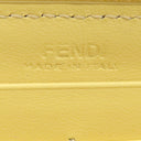 フェンディ FENDI ロボット フェイス ジップアラウンド 8M0299 イエロー レザー 長財布 シルバー金具 ラウンドファスナー スタッズ 黄