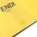 フェンディ FENDI ロボット フェイス ジップアラウンド 8M0299 イエロー レザー 長財布 シルバー金具 ラウンドファスナー スタッズ 黄