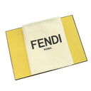 フェンディ FENDI ロボット フェイス ジップアラウンド 8M0299 イエロー レザー 長財布 シルバー金具 ラウンドファスナー スタッズ 黄