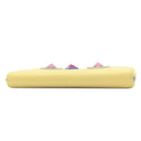 フェンディ FENDI ロボット フェイス ジップアラウンド 8M0299 イエロー レザー 長財布 シルバー金具 ラウンドファスナー スタッズ 黄