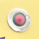 フェンディ FENDI ロボット フェイス ジップアラウンド 8M0299 イエロー レザー 長財布 シルバー金具 ラウンドファスナー スタッズ 黄