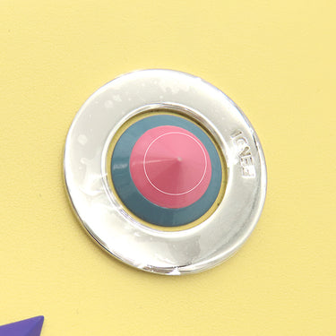 フェンディ FENDI ロボット フェイス ジップアラウンド 8M0299 イエロー レザー 長財布 シルバー金具 ラウンドファスナー スタッズ 黄