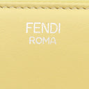 フェンディ FENDI ロボット フェイス ジップアラウンド 8M0299 イエロー レザー 長財布 シルバー金具 ラウンドファスナー スタッズ 黄