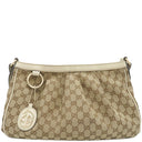 グッチ GUCCI スーキー GGショルダーバッグ 296834 アイボリー GGキャンバス レザー ショルダーバッグ シルバー金具 白 肩掛け
